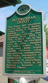 Coopersville MI Interurban Marker